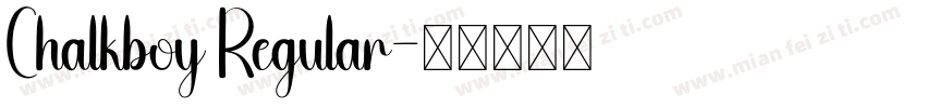Chalkboy Regular字体转换